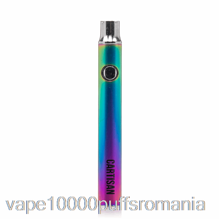 Vape Romania Buton Cartisan Vv 350 510 Baterie Curcubeu